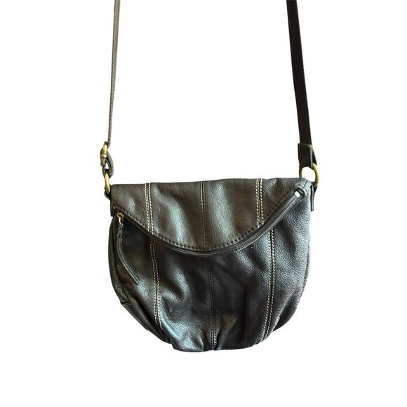 The Sak Women's Brown Leather Crossbody Bag with Adjustable‎ Strap - Picture 1 of 15
